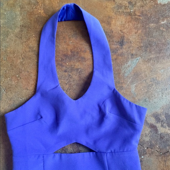 L’ATISTE Purple Cutout Halter Dress - Picture 4 of 7